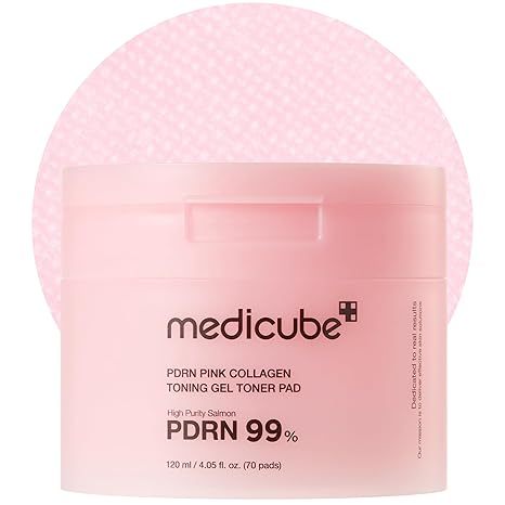 Medicube Toner Pads Salmon DNA PDRN Pink Collagen Jelly Pad Niacinamide, Madecassoside, Retinol 70 แผ่น