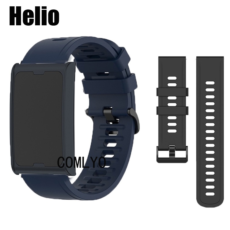For Amazfit Helio เหมาะสำหรับสายนาฬิกา เฮลิโอ สายรัดสมาร์ทนาฬิกาซิลิโคนนุ่มผู้หญิงผู้ชายสายรัดข้อมือกลางแจ้ง