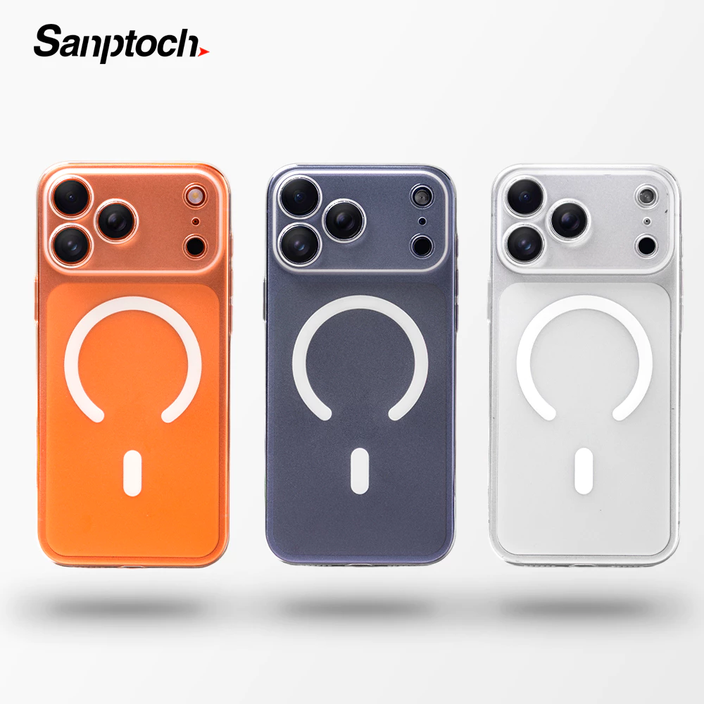Sanptoch สําหรับแม่เหล็ก Ultra Slim Matte เคสโทรศัพท์สําหรับ iPhone 17 16 15 14 13 Pro Max Thin & Light ฝาหลังสําหรับ iPhone 16 15 14 Plus Frosted ป้องกันปลอก