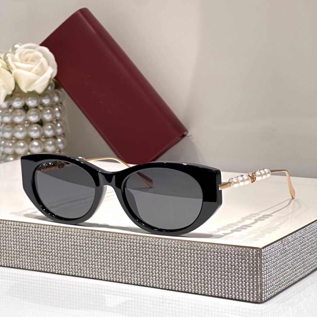GUCCI แว่นกันแดดลําลองสไตล์ใหม่อินเทรนด์แฟชั่นแว่นกันแดดทุกคู่ขนาด: 54 ปาก 19-145 CP1970