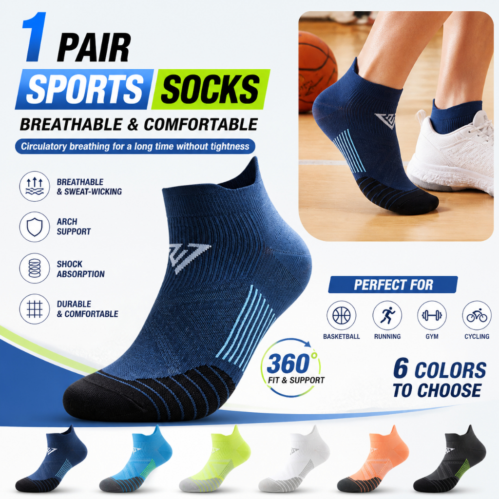 Running socks Men's and women's summer fitness sports quick dry wrest sweat breathable professional 