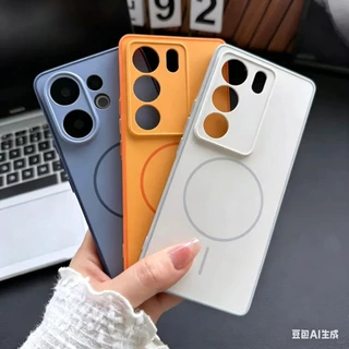 สําหรับVIVO V70 V60 V50 V60 Lite V50 Lite V40 V30 Pro Y35 Y36 Y29 V29 V27 Y18 Y04 Y28 4G V40 Pro 5G Two-TONEเคสโทรศัพท์ทนทานป้องกันกันกระแทกMatte finish