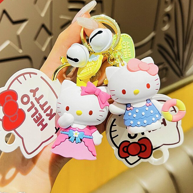 Hello Kitty Dress Up พวงกุญแจไดอารี่ Hello Kitty พวงกุญแจเครื่องประดับน่ารัก