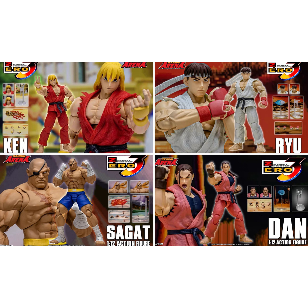 ST Storm Toys ARENA 1/12 Street Fighter 3 KEN RYU SAGAT DAN NASH