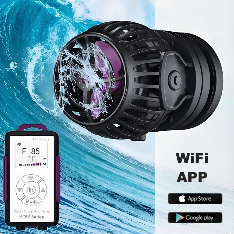 Jebao สมาร์ท Aquarium Wave Maker ปั๊ม WiFi APP Controller MLW MOW ปั๊มน้ําจอแสดงผล LCD สําหรับถังปลา
