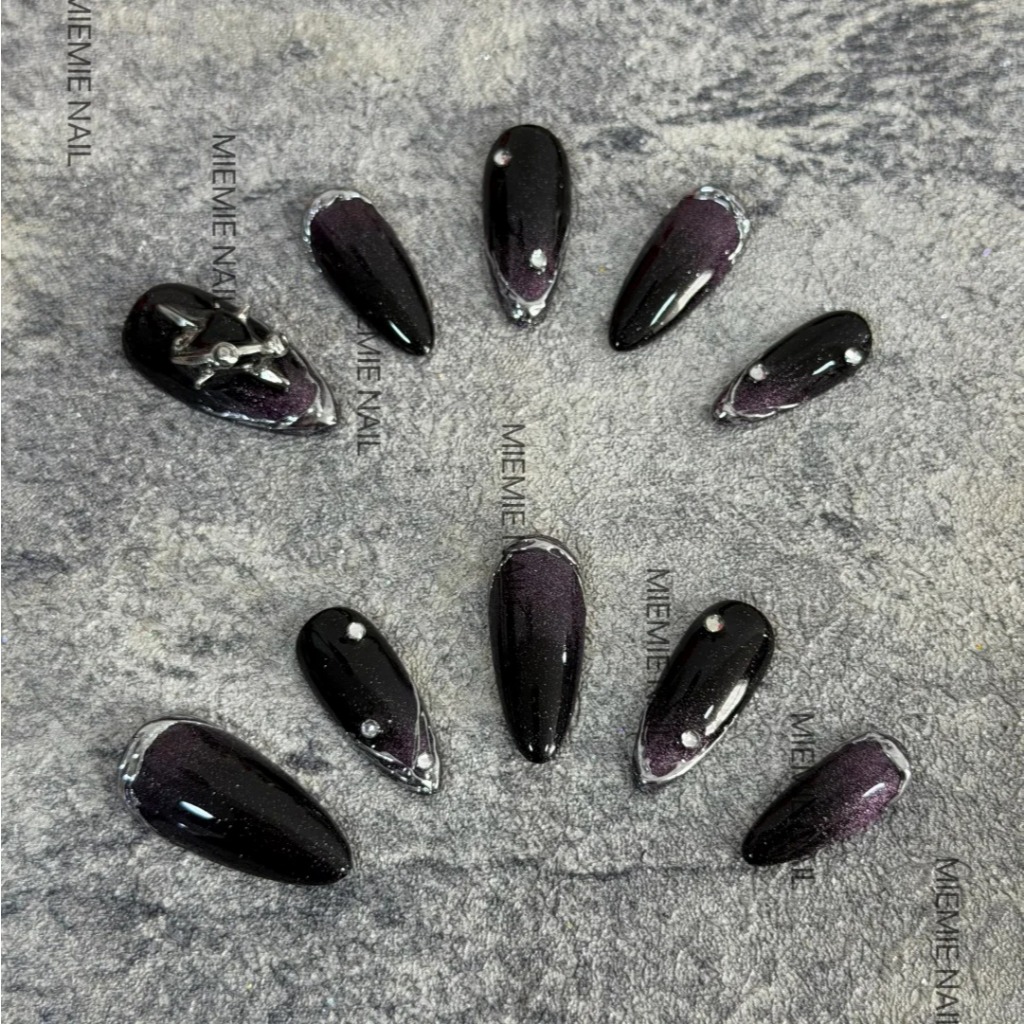 Dark Style Purple Cat Eye Dark Style Wear Control เหมาะสําหรับ Y2K Dark Style Wear