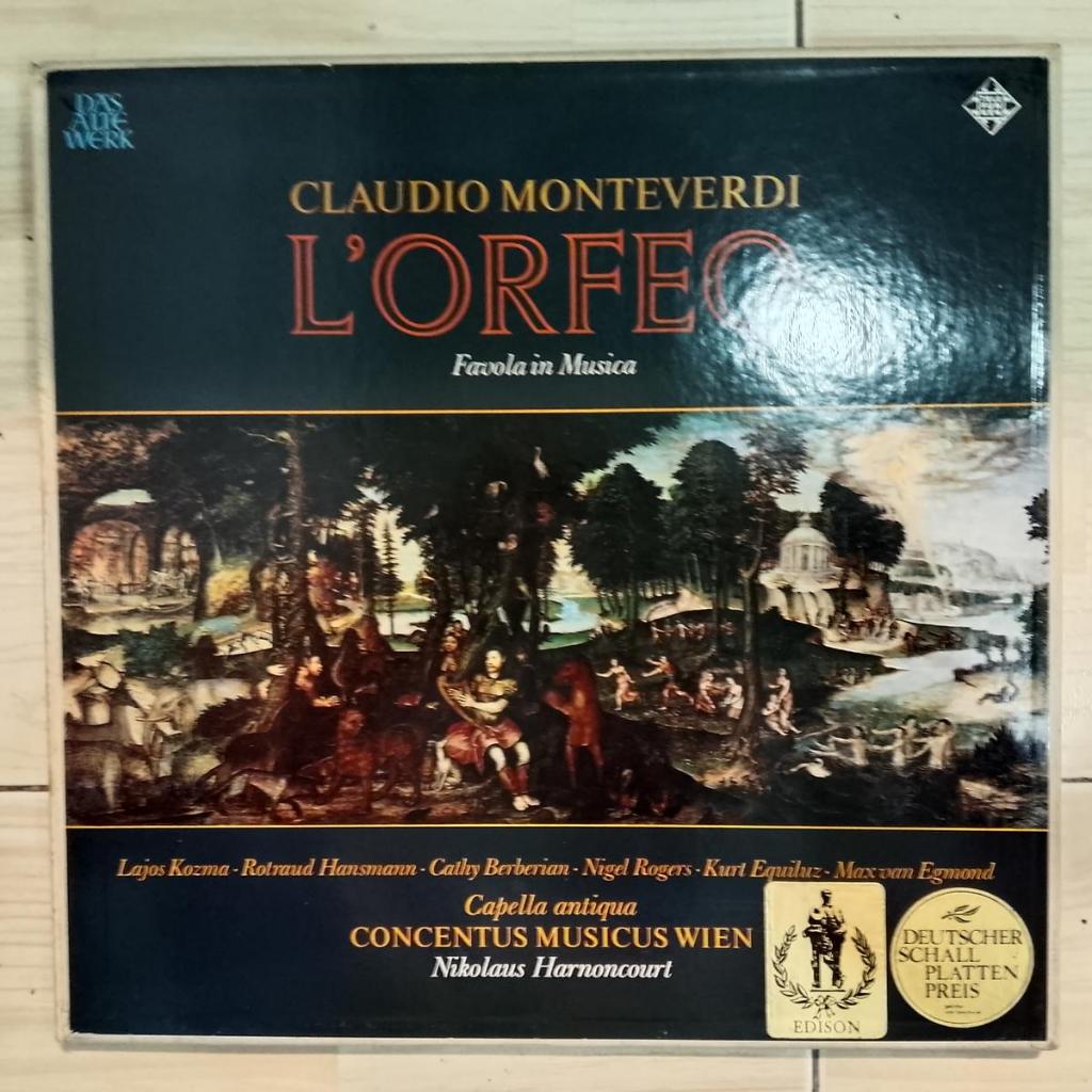 Monteverdi Vienna Conservatory Orpheus, Musical Fable Nikolaus Harnoncourt ไวนิล 3LP