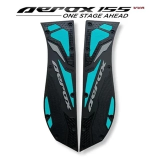 【ส่งจากไทย】แผ่นยางรองพื้นเท้า Aerox155 V1 16-20/V2 21-24 กันลื่น หนาพิเศษ ดีไซน์แบ่งส่วน คลิปพลาสติก หลายสี