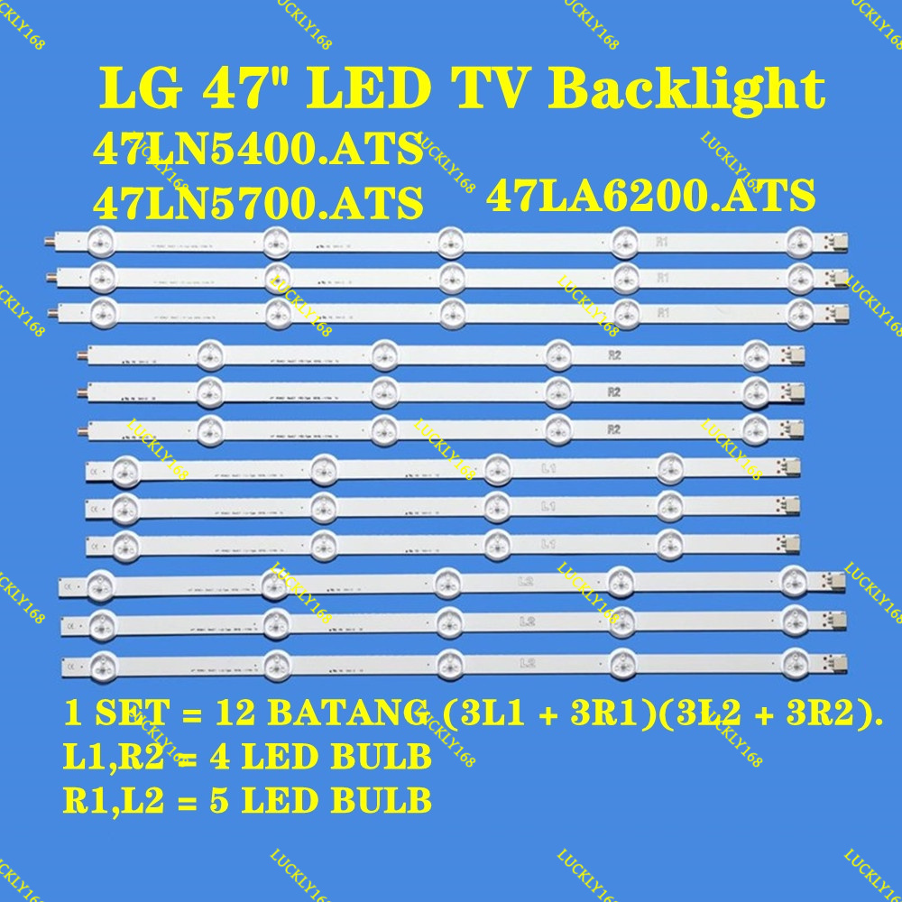 47LN5400 / 47LN5700 / 47LA6200 LB 47 INCH LED TV BACKLIGHT ( LAMP TV ) LED BACKLIGHT 47LN5400.ATS 47
