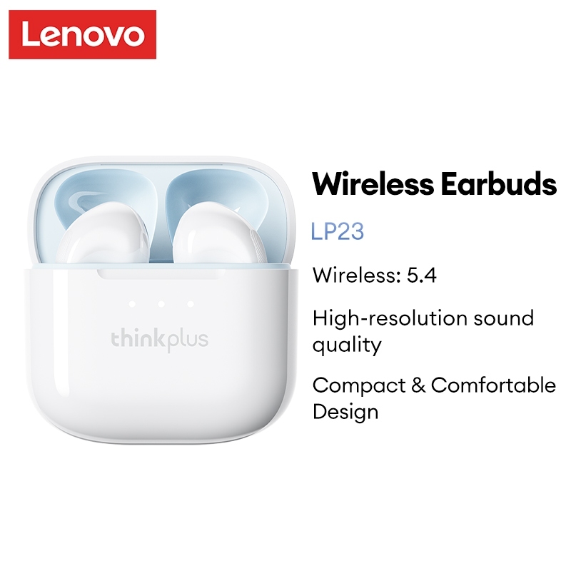 Lenovo LP23 หูฟังบลูทูธหูฟังไร้สายเพลงสําหรับเล่นเกม Dual Mode พร้อมไมโครโฟน BT5.4