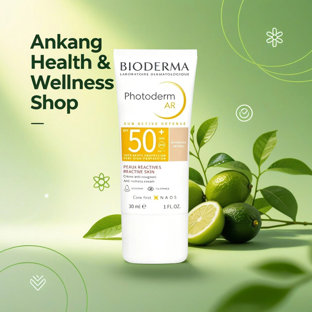 BIODERMA ขายร้อนBioderma Photoderm AR SPF50+ 30ml, ครีมกันแดด Anti-Redness สําหรับ Reactive Skin