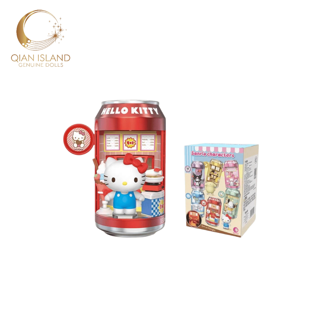 Sanrio Soda Dessert Street Pull-Tab Can Blind Boxes KT Merch เครื่องประดับน่ารักของเล่นของขวัญ