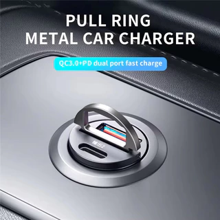 ที่ชาร์จในรถยนต์ รุ่นใหม่ไซส์มินิ ไม่เกะกะ 100W ซุปเปอร์แฟลช qc3.0 ทีชาร์จ ในรถยนต์แบบ โลหะ ตัวเล็กเรียบหรู