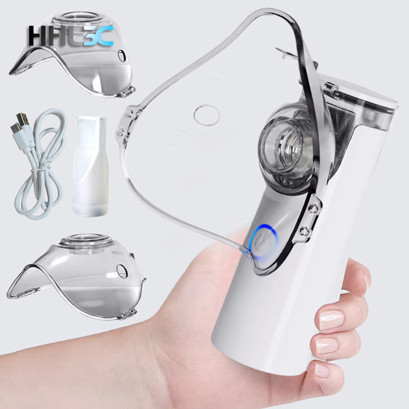 Mini Medical Nebulizer มือถือ Nebulizers อัลตราโซนิก Atomizers แบบพกพา Mute Asthma Inhaler สําหรับผู้ใหญ่เด็ก