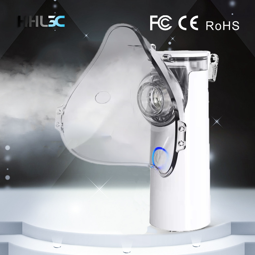 Mini Medical Nebulizer มือถือ Nebulizer กลางแจ้ง Ultrasonic Atomizer แบบพกพา Mute Asthma Inhaler สําหรับผู้ใหญ่เด็ก