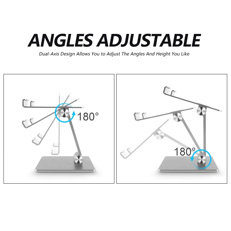 🛒 MT134 ขาตั้งโทรศัพท์ tablet stand แท่นวางโทรศัพท์มือถือ สมาร์ทโฟน แท็บเล็ต แบบตั้งโต๊ะ อลูมิเนียมอัลลอย แข็งแรง ทนทาน thumbnail 8