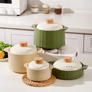 Ready stock guarantee Japanese Casserole With High Temperature Resistance Drying Burning No Cracking Cooking Pot Gas Stove Soup B