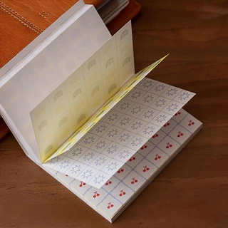 กระดาษลายน่ารัก Memo Materiel 120แผ่น 5.8×10.5ซม. พิมพ์ด้านเดียว ลายจุด ลายทาง สตรอว์เบอร์รี่ แมว ปลา กระดุม เห็ด กระดาษคอลลาจ สแครปบุ๊ค DIY เครื่องเขียน Flo gogo