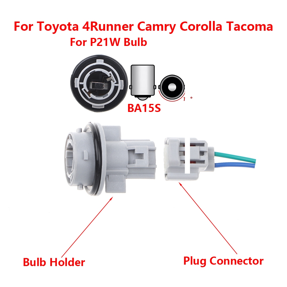 BA15S P21W ซ็อกเก็ตหลอดไฟสําหรับขั้วต่อผู้ถือไฟเลี้ยว Toyota Scion