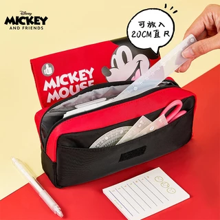 Disney พร้อมส่งกระเป๋าดินสอ กล่องดินสอ มี 3 ช่อง จุเยอะ ลายน่ารัก/สติทช์/สไปเดอร์แมน/มิกกี้ เมาส์