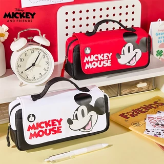 Disney พร้อมส่งกระเป๋าดินสอ กล่องดินสอ มี 3 ช่อง จุเยอะ ลายน่ารัก/สติทช์/สไปเดอร์แมน/มิกกี้ เมาส์