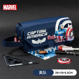 Disney พร้อมส่งกระเป๋าดินสอ กล่องดินสอ มี 3 ช่อง จุเยอะ ลายน่ารัก/สติทช์/สไปเดอร์แมน/มิกกี้ เมาส์