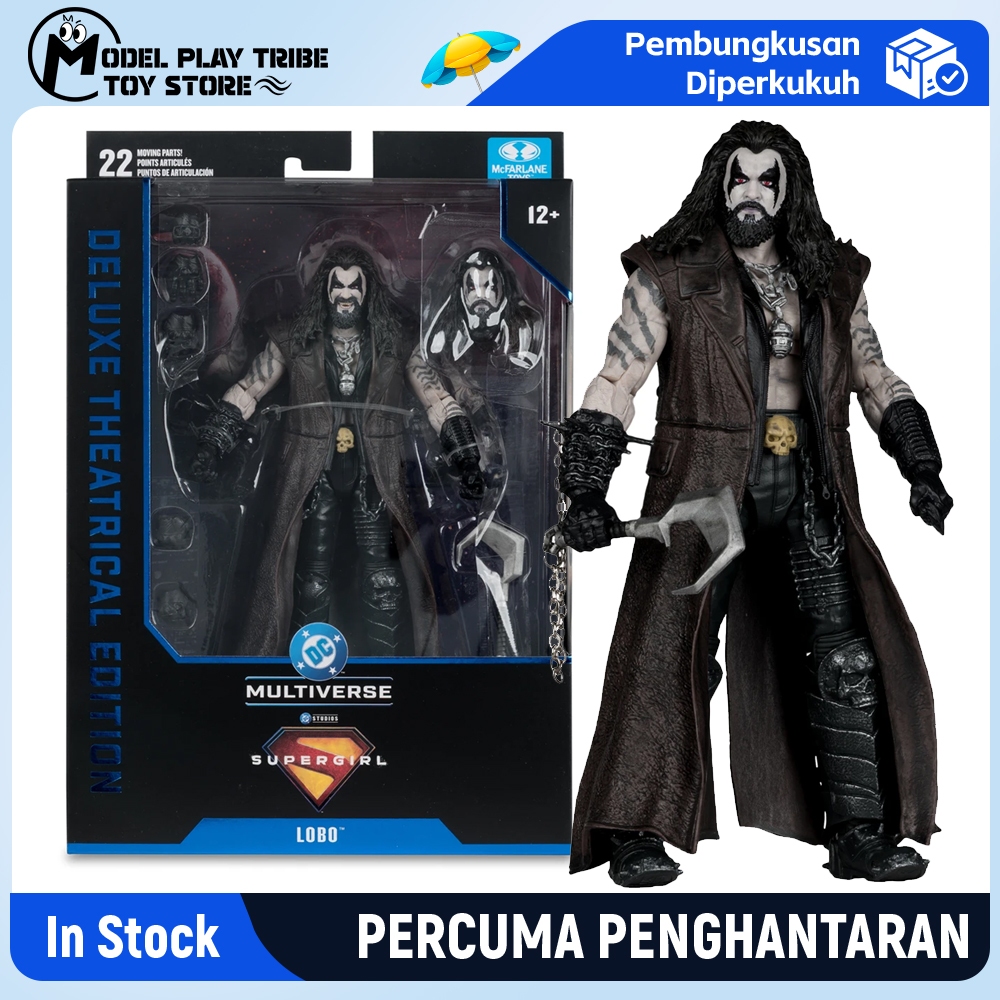 Mcfarlane Toys DC Lobo (ภาพยนตร์ Supergirl) Deluxe Theatrical Edition 7 นิ้ว Action Figure Model