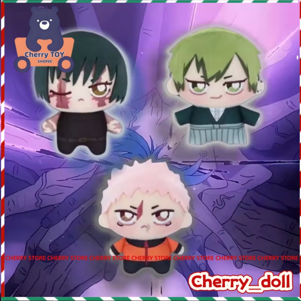 อะนิเมะ Jujutsu Kaisen ตุ๊กตาน่ารัก Zenin Naoya, Maki, Itadori Yuji ตุ๊กตาผ้านุ่ม ของขวัญแฟน ของสะสม