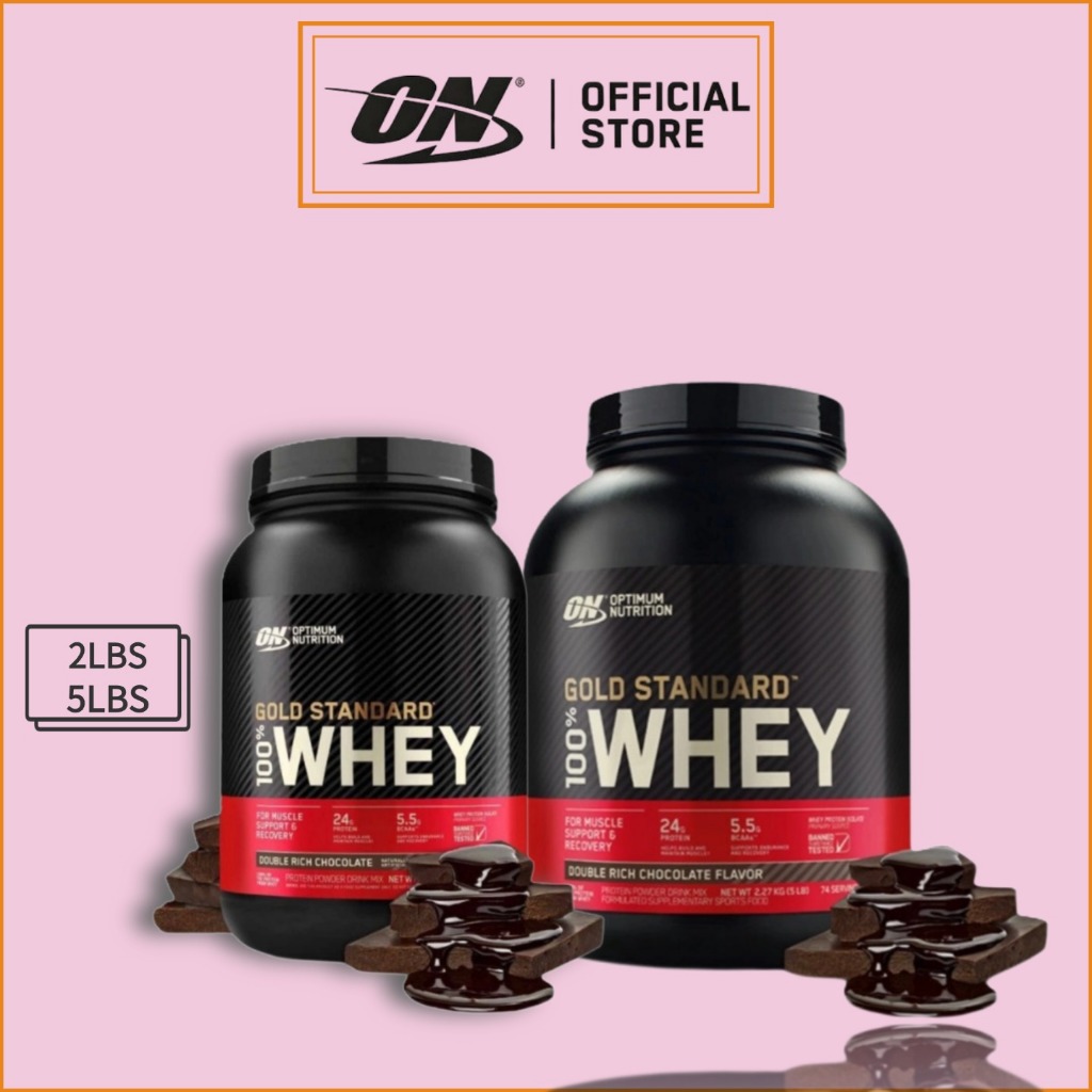 Optimum Nutrition Whey Protein Isolate Muscle Building โปรตีนผงฟิตเนส Shaping,5LBS/2LBS