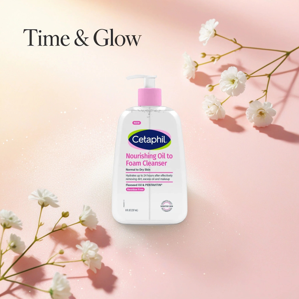 Editors PickCetaphilตกค้าง-Free Cleanser 237ml, โฟมให้ความชุ่มชื้นอ่อนโยนสําหรับผิวแห้ง