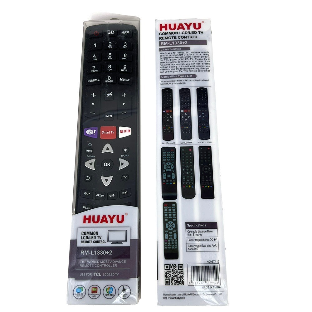 R RM-L1330 + เหมาะสําหรับ TCL TV รีโมทคอนโทรลอินฟราเรด RC311FM13/RC311FM11/RC311 FMI2/RC3100N08
