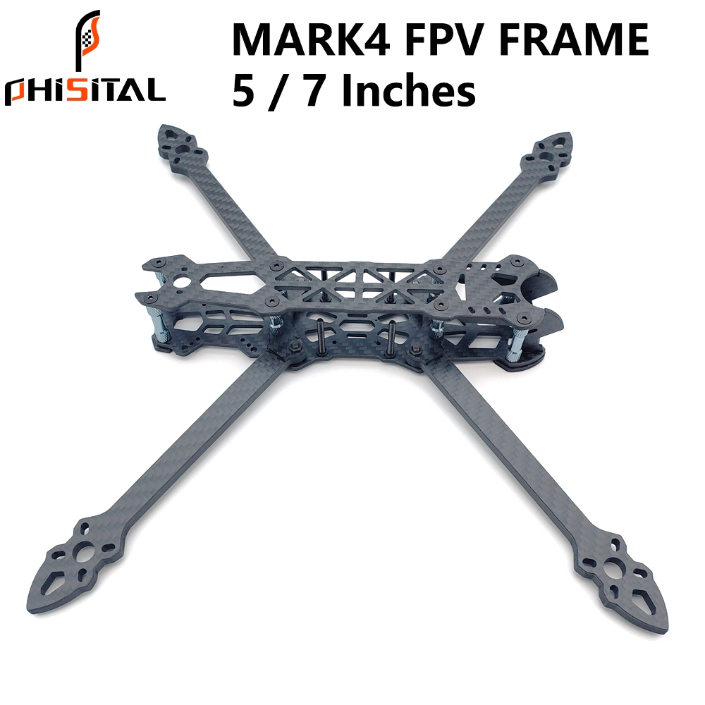 Mark4 5 นิ้ว 7 นิ้ว 295 มม. 5 มม.แขน Quadcopter กรอบชุด 3K คาร์บอนไฟเบอร์สําหรับ FPV Racing Freestyle DIY RC รุ่น