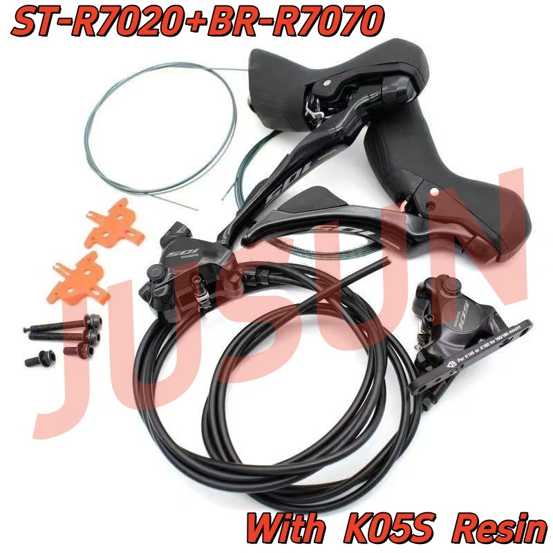 Shimano 105 R7020 ดิสก์เบรกไฮดรอลิก Dual Control Lever ST-R7020 จักรยาน Shifter BR-R7070 Calipers แผ