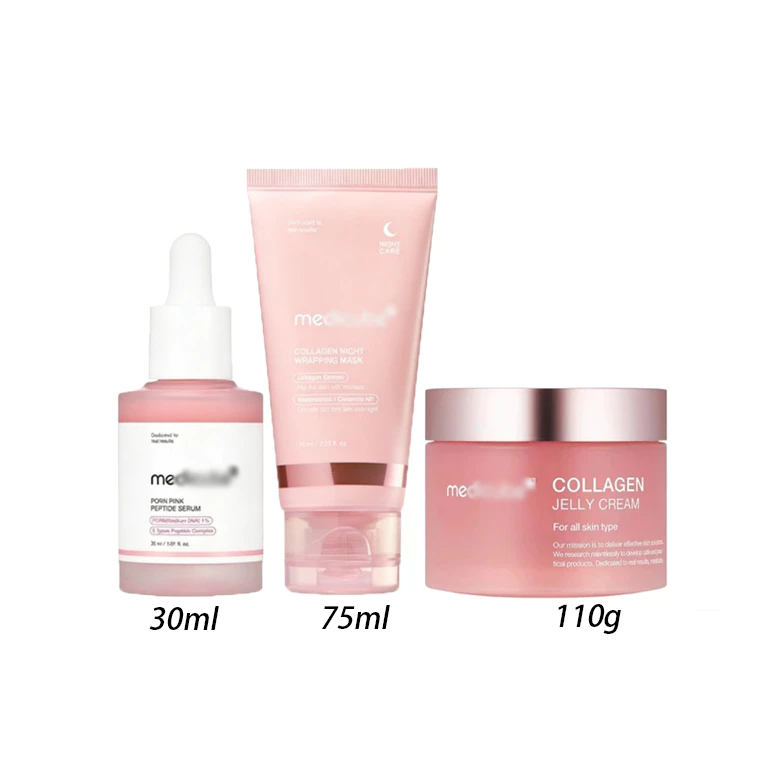 Medicube Complete Set - เกรดท็อป! คอลลาเจน + PDRN + Glutathione + TXA | แปรงฟรี! ลดริ้วรอย ผิวกระชับ