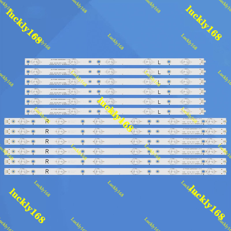 ใหม่ 12PCS LED Strip สําหรับ LC-50LE570X LC-50LE450M LC-50LE460X LC-50LB370U LC-50LB261U LC-50LB371U