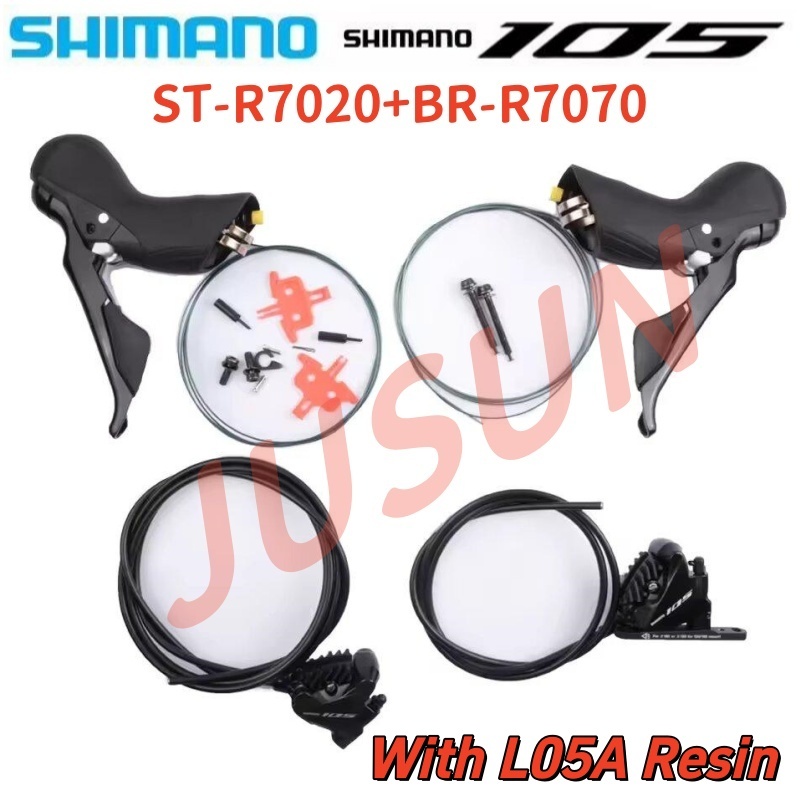 Shimano 105 R7020 ดิสก์เบรกไฮดรอลิก Dual Control Lever ST-R7020 กับ Calipers BR-R7070 สวิทช์เชิงสำหร