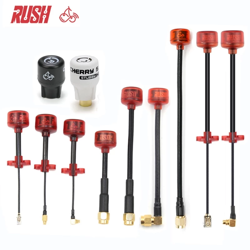 RUSHFPV Cherry FPV Antenna/เสาอากาศ VTX | 5.8G LHCP/RHCP | ระยะไกล สําหรับแข่งรถ | สําหรับอะแดปเตอร์ขั้วต่อ SMA/MMCX/UFL | เข้ากันได้กับ IPEX1