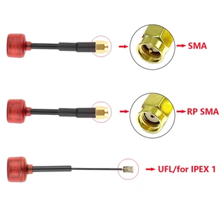 RUSHFPV Cherry FPV Antenna/เสาอากาศ VTX | 5.8G LHCP/RHCP | ระยะไกล สําหรับแข่งรถ | สําหรับอะแดปเตอร์ขั้วต่อ SMA/MMCX/UFL | เข้ากันได้กับ IPEX1