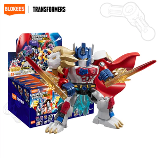 ใหม่BLOKEES TRANSFORMERS DV07 Mini Figure Blocks Blind Box Defender Version- Power of the Beast