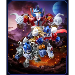 ใหม่BLOKEES TRANSFORMERS DV07 Mini Figure Blocks Blind Box Defender Version- Power of the Beast