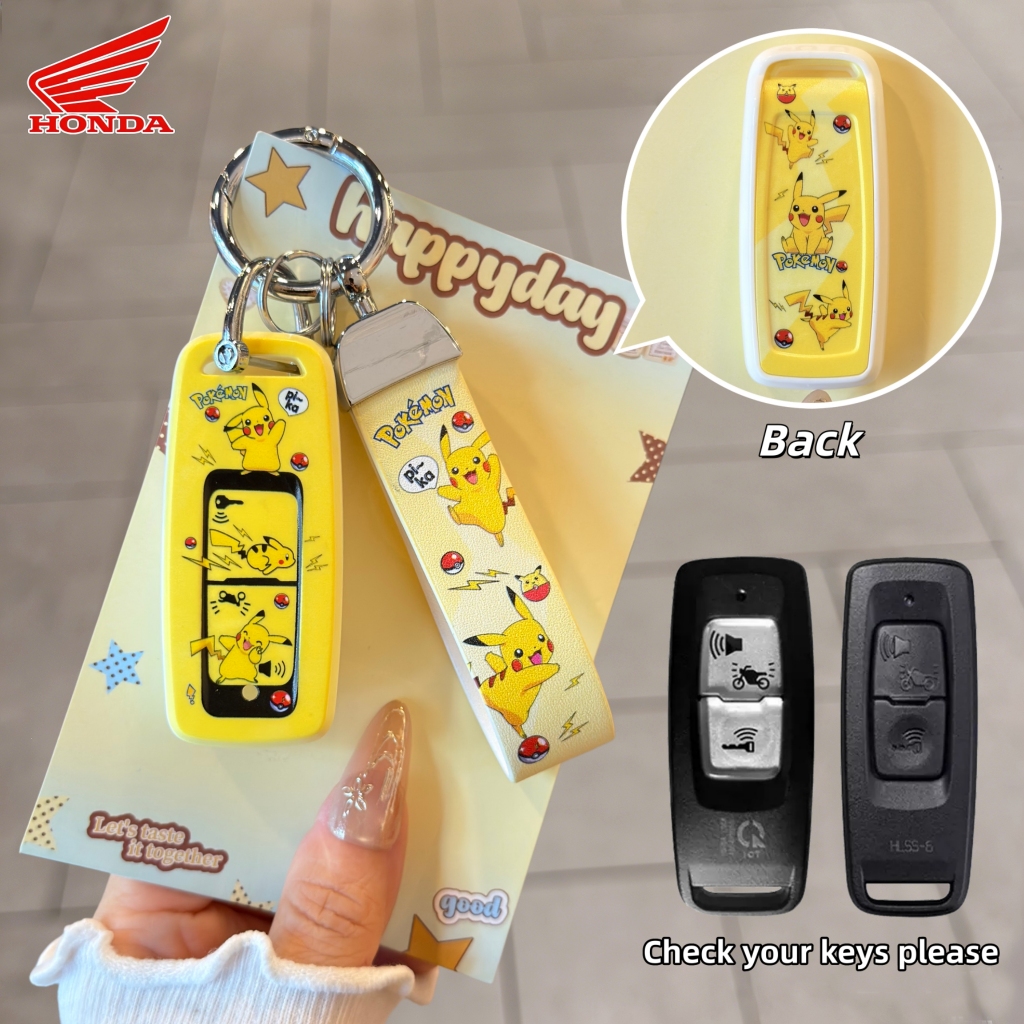 key case เคสกุญแจร ถจักรยานยนต์ HONDA NEW PCX, PCX160, GIORNO, LEAD125, CLICK125-160, ADV160-350, FORZA350, SCOOPY-I 2021-2025 เคสรีโมท Scoopy i 2025,Scoopy clup 12