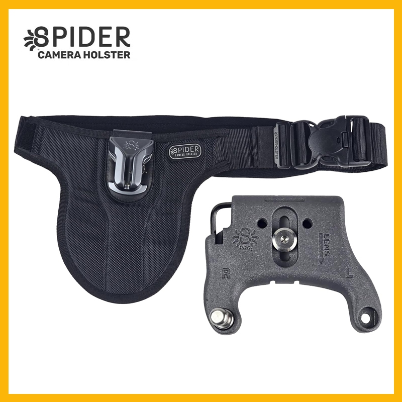 Spider Holster – SpiderPro Mirrorless / DSLR Single Camera System v2 for Carrying ONE Professional Camera and Heavy Gear Featuring Belt with Built-In Self-Locking Camera Holster ซองแมงมุม – แมงมุมโปร มิเรอร์เลส / DSLR ระบบกล้องเดี่ยว โวลต์2 สําหรับพกพากล้