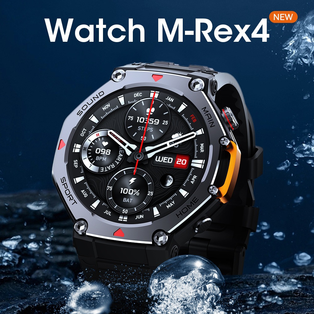 【William】CASGOO GT6 PRO นาฬิกา สมาร์ทวอทช์ ไฟฉาย บลูทูธโทร สนับสนุนเมนูภาษาไทย 1.52 นิ้ว สร้อยข้อมือ