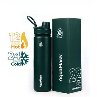 AQ(22oz) Wide mouth w/ flip cap Vacuum Insulated Stainless Steel Drinking Water Bottle