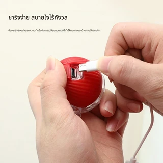 ลูกบอลของเล่นแมว ทนทานกัด มีเชือก อัตโนมัติกระโดดโต้ตอบ คลายเครียดคลายเหงา เหมาะให้แมวเล่นในบ้าน