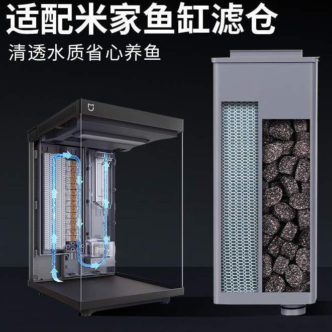 ใหม่ 10L Second-Generation Smart Desktop Fish Tank Filter Compartment Module ✨เอส-เอบีซี