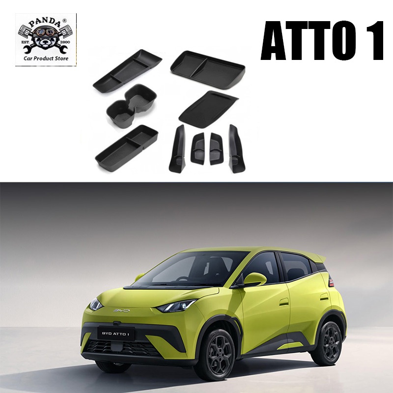 [Panda] BYD ATTO 1 กล่องวางแขนในรถยนต์ กล่องเก็บของ อุปกรณ์จัดระเบียบคอนโซลและที่พักแขน อุปกรณ์ตกแต่งภายใน