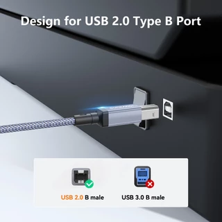 SUNKANDI USB C ชาย USB B ชายสายเครื่องพิมพ์ Type-c USB2.0 480 Mbps ข้อมูล Transfer Rate สําหรับคอมพิวเตอร์