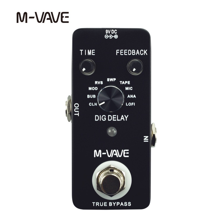 CUVAVE กีตาร์ stompbox Delay overdrive DIGITAL DELAY effect เหยียบอุปกรณ์เอฟเฟกต์เพลง