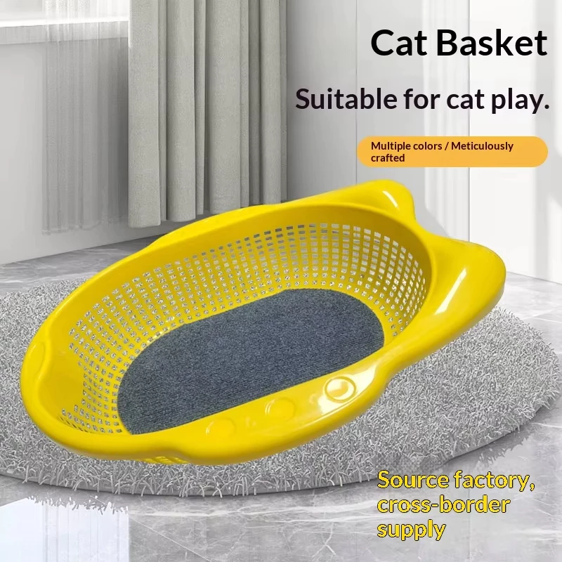 ที่นอนแมวพร้อมเบาะ ที่นอนแมว Furntiure Protector ตะกร้าสัตว์เ Pet Sleeping Bed Indoor Cats ลูกแมวลูกสุนัข